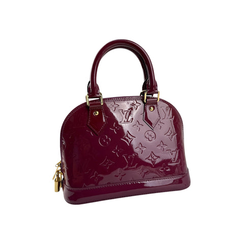 Louis Vuitton Rouge Fauviste Monogram Vernis Alma BB Bag