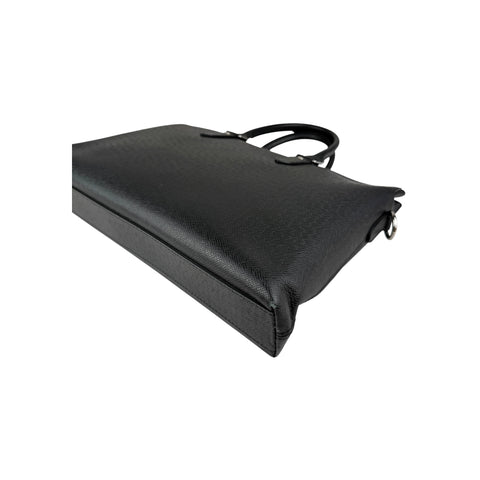 Louis Vuitton Taiga Anton Leather Briefcase Black Pony-style calfskin