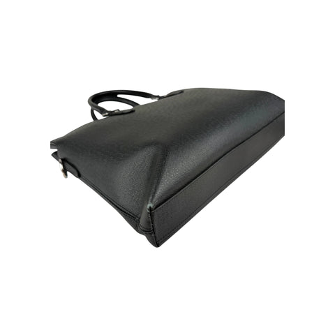 Louis Vuitton Taiga Anton Leather Briefcase Black Pony-style calfskin