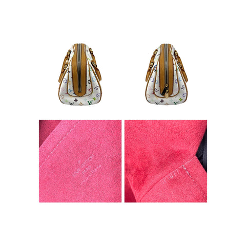 Louis Vuitton White Monogram Multicolore Canvas Priscilla Bag