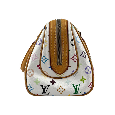 Louis Vuitton White Monogram Multicolore Canvas Priscilla Bag