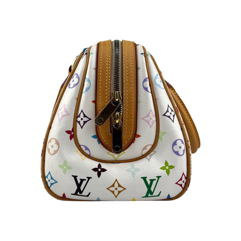 Louis Vuitton White Monogram Multicolore Canvas Priscilla Bag