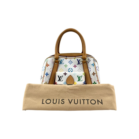 Louis Vuitton White Monogram Multicolore Canvas Priscilla Bag