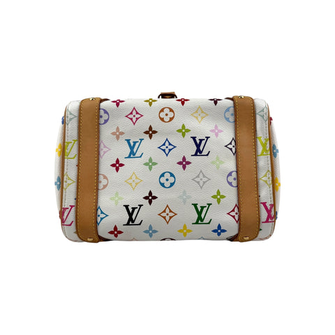 Louis Vuitton White Monogram Multicolore Canvas Priscilla Bag
