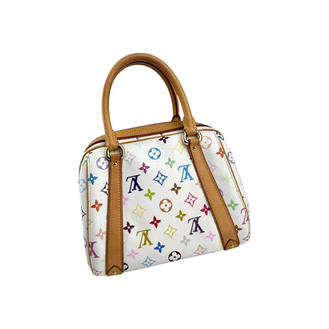 Louis Vuitton White Monogram Multicolore Canvas Priscilla Bag