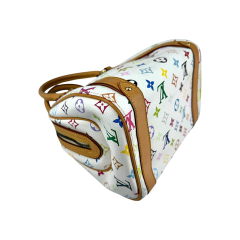 Louis Vuitton White Monogram Multicolore Canvas Priscilla Bag