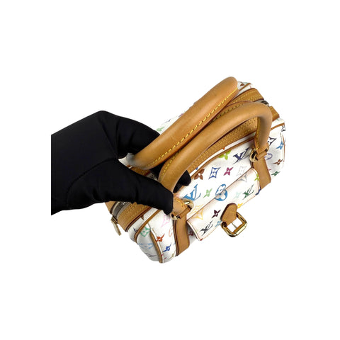 Louis Vuitton White Monogram Multicolore Canvas Priscilla Bag