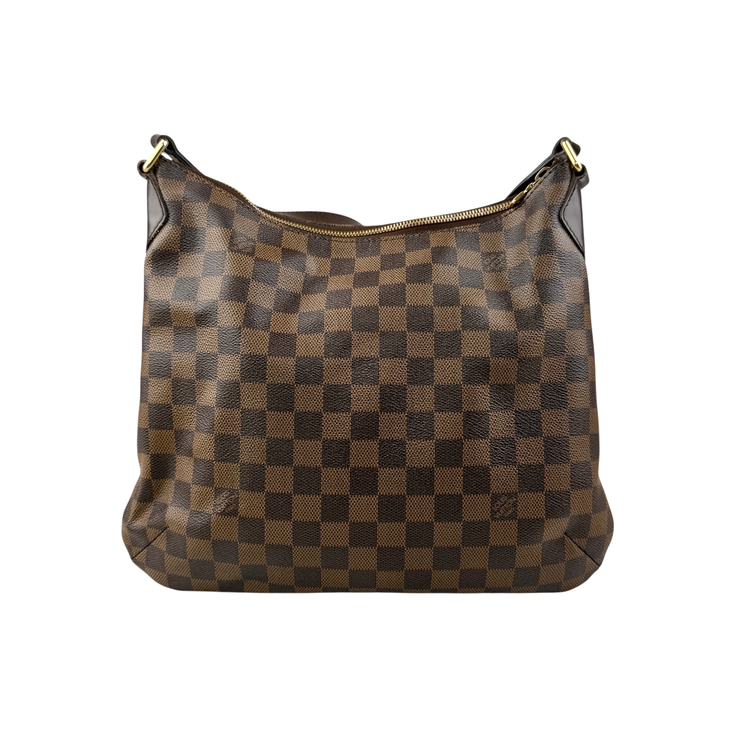 louis vuitton bloomsbury crossbody brown canvas back