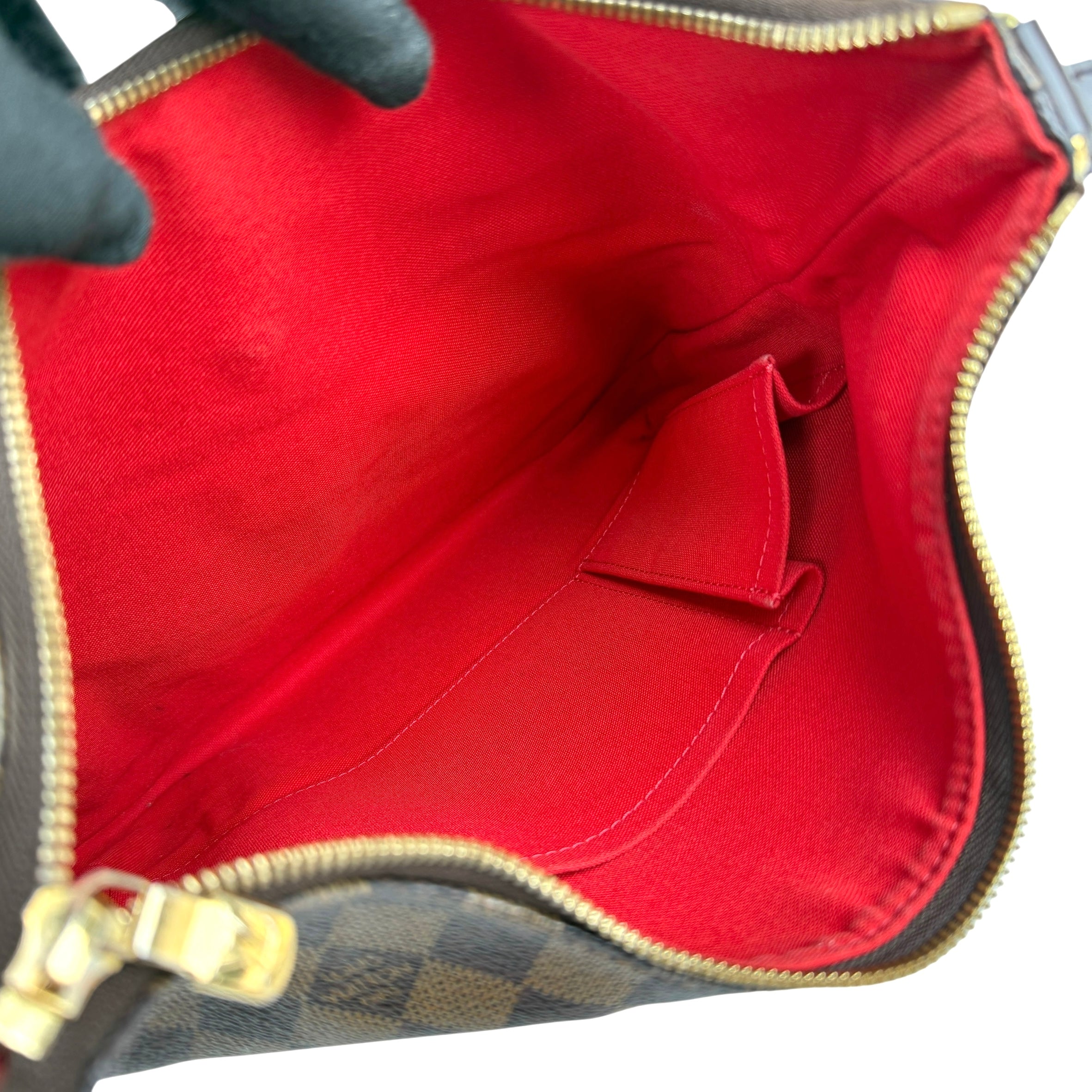 louis vuitton bloomsbury crossbody brown canvas inside