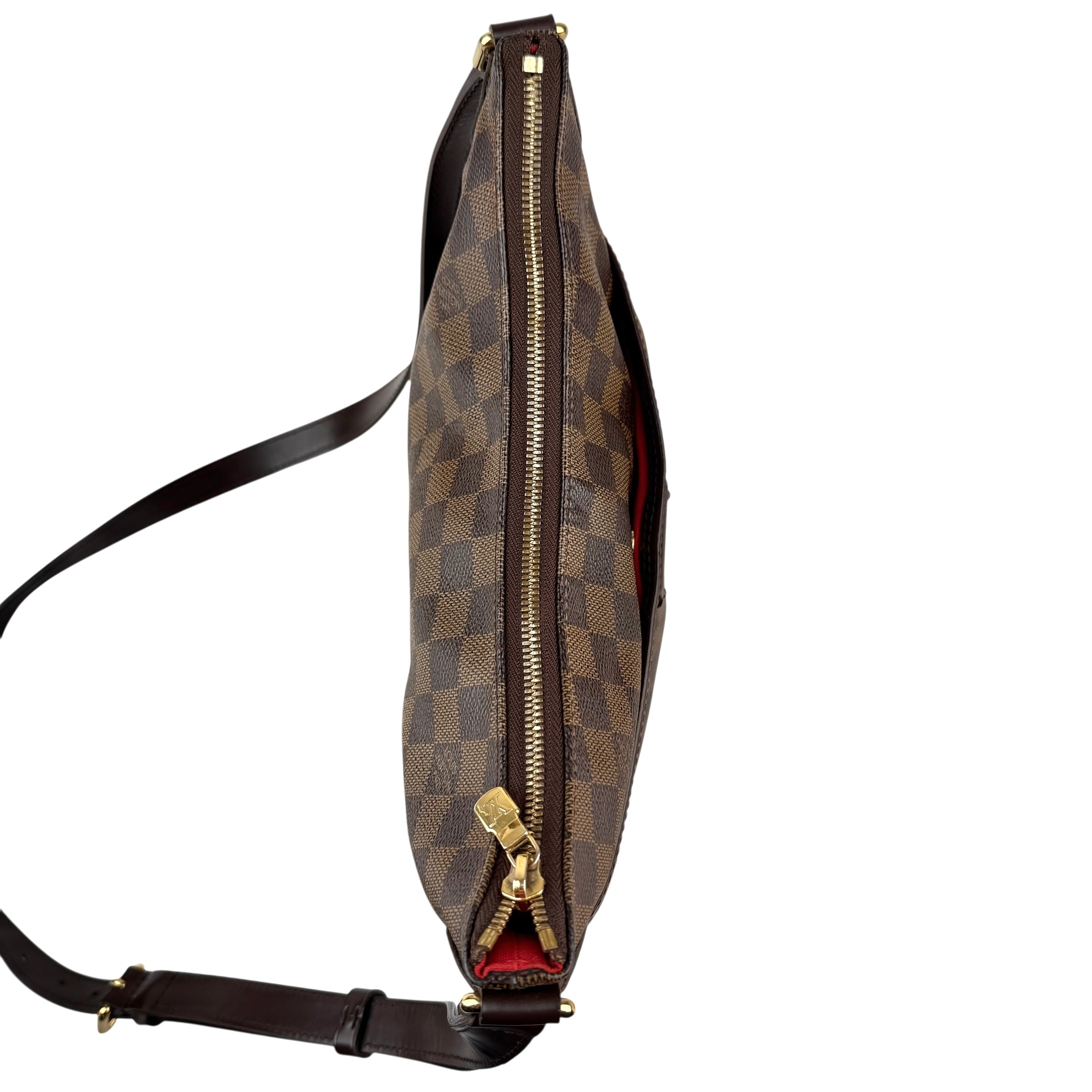 louis vuitton bloomsbury crossbody brown canvas top