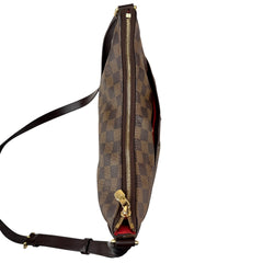louis vuitton bloomsbury crossbody brown canvas top