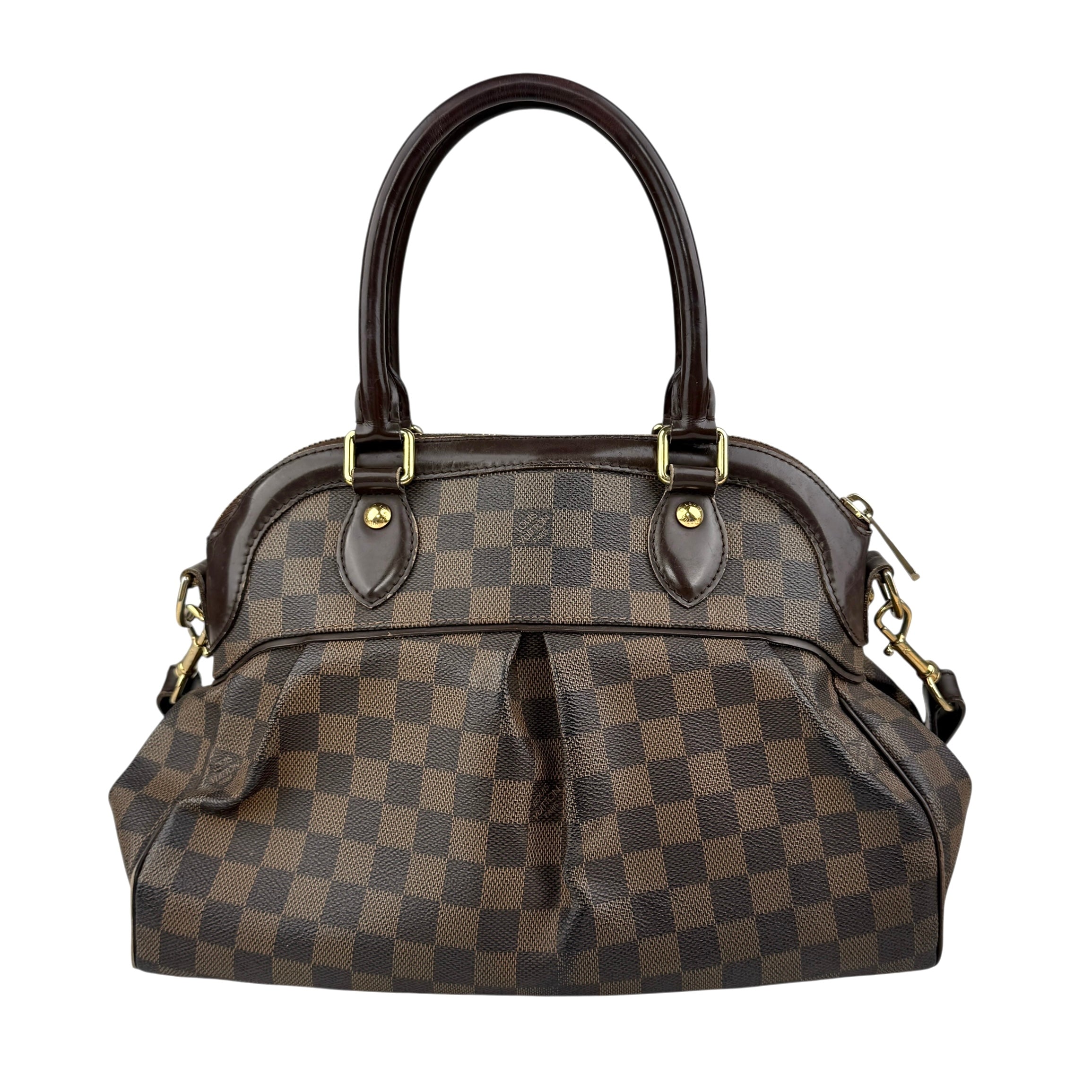 louis vuitton damier canvas trevi bag back