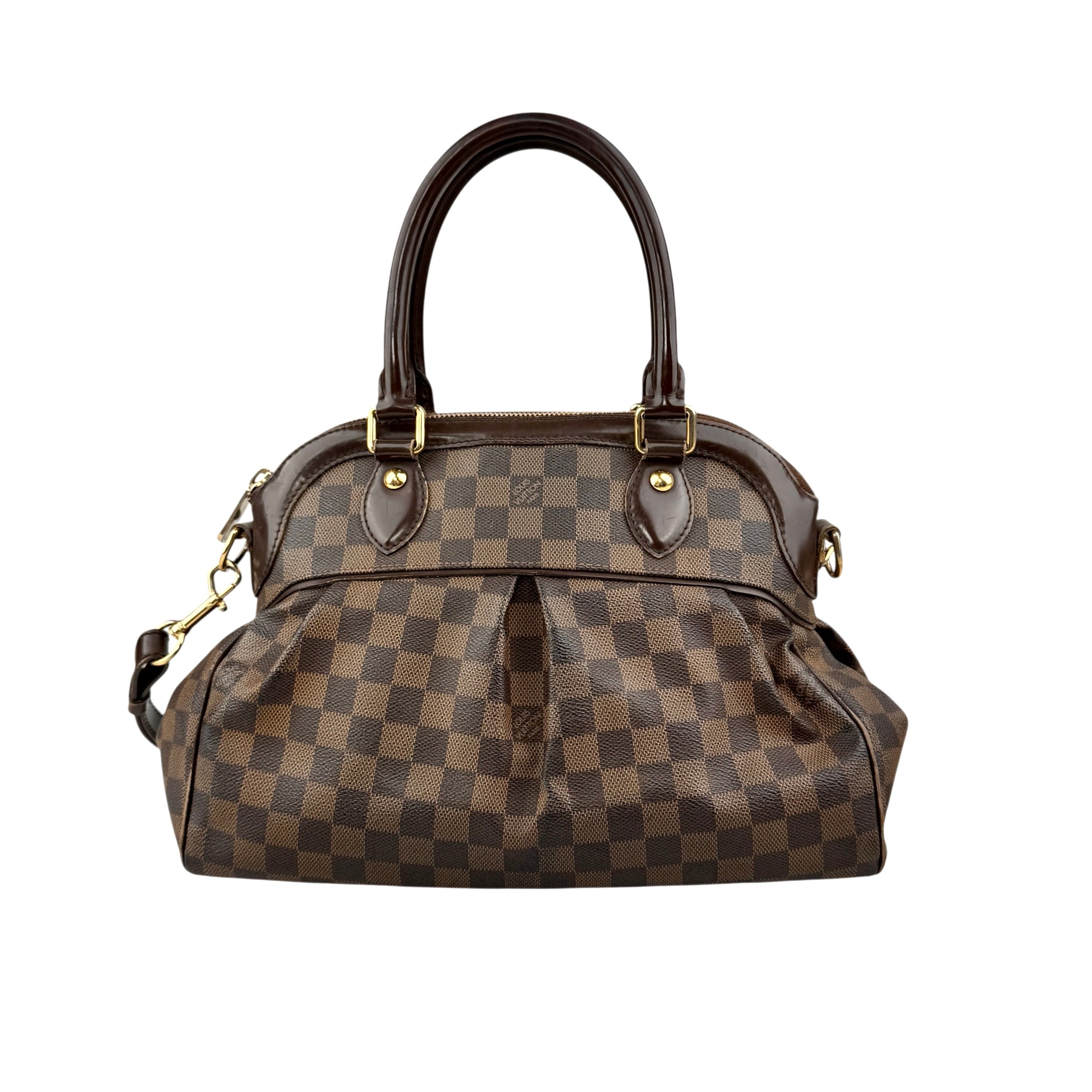 louis vuitton damier canvas trevi bag front