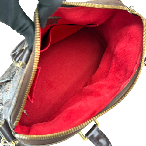 louis vuitton damier canvas trevi bag inside