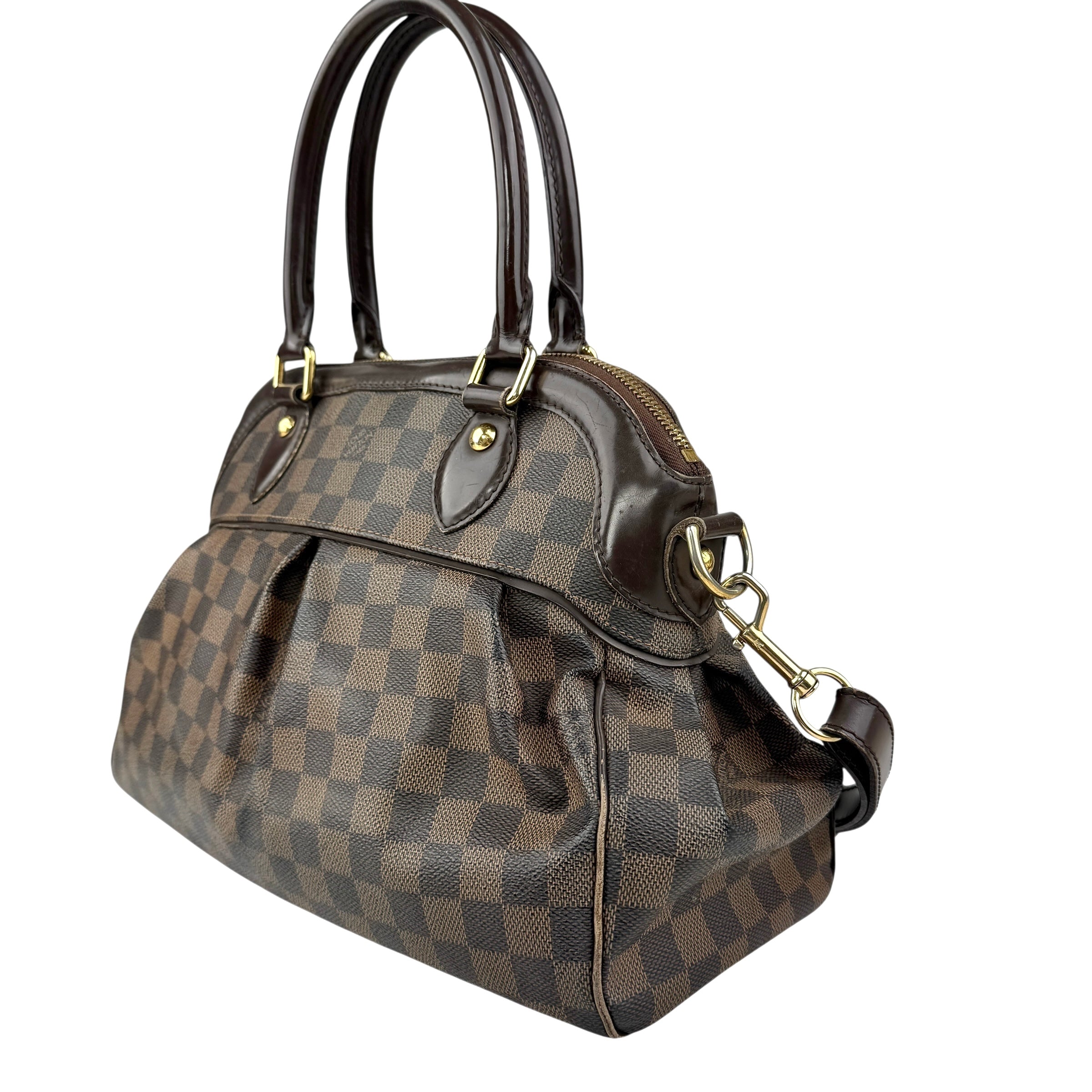 louis vuitton damier canvas trevi bag right