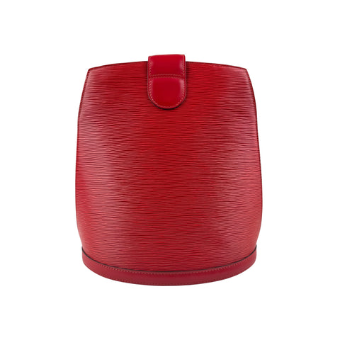 louis vuitton epi cluny shoulder bag red back