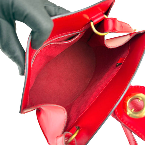 louis vuitton epi cluny shoulder bag red inside