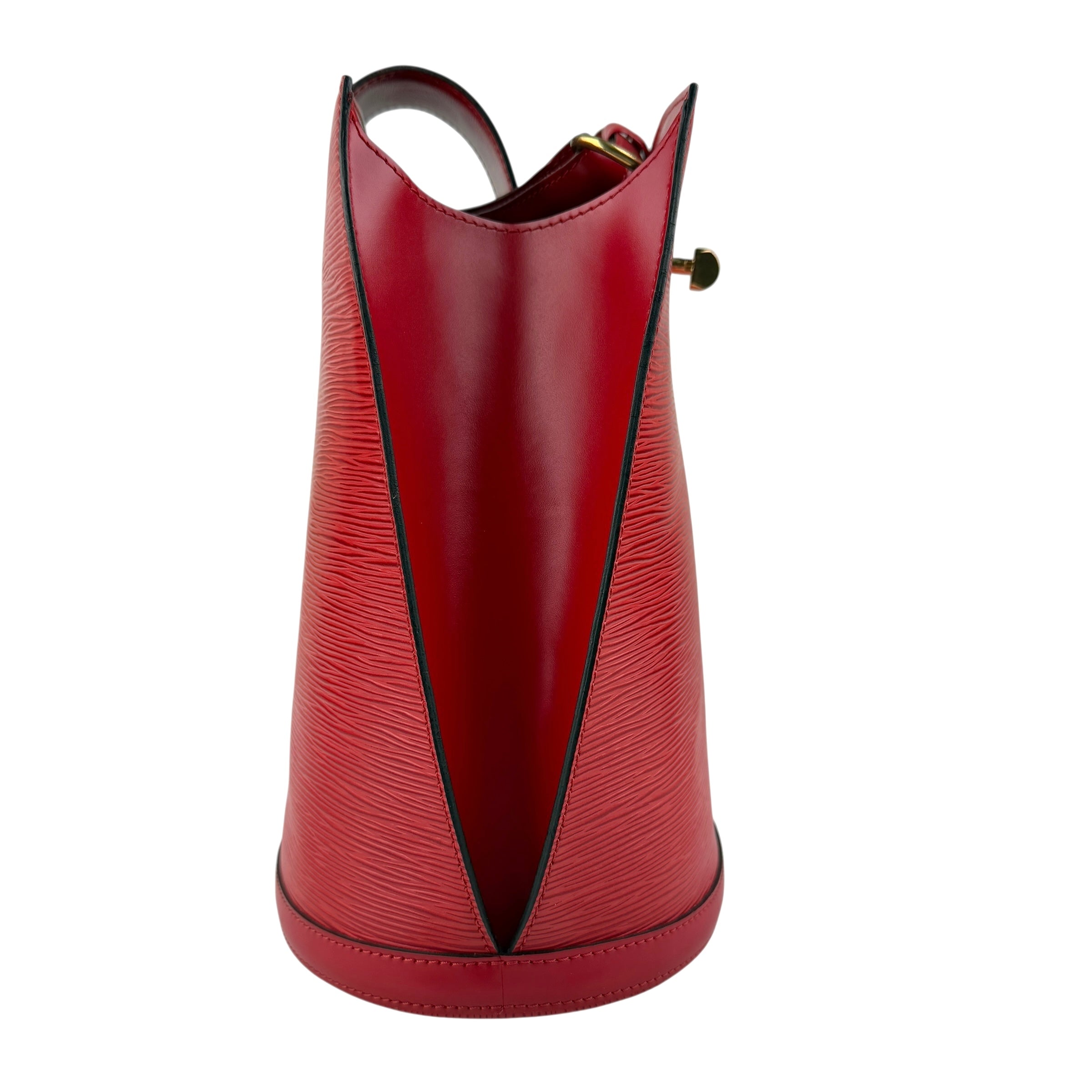 louis vuitton epi cluny shoulder bag red left
