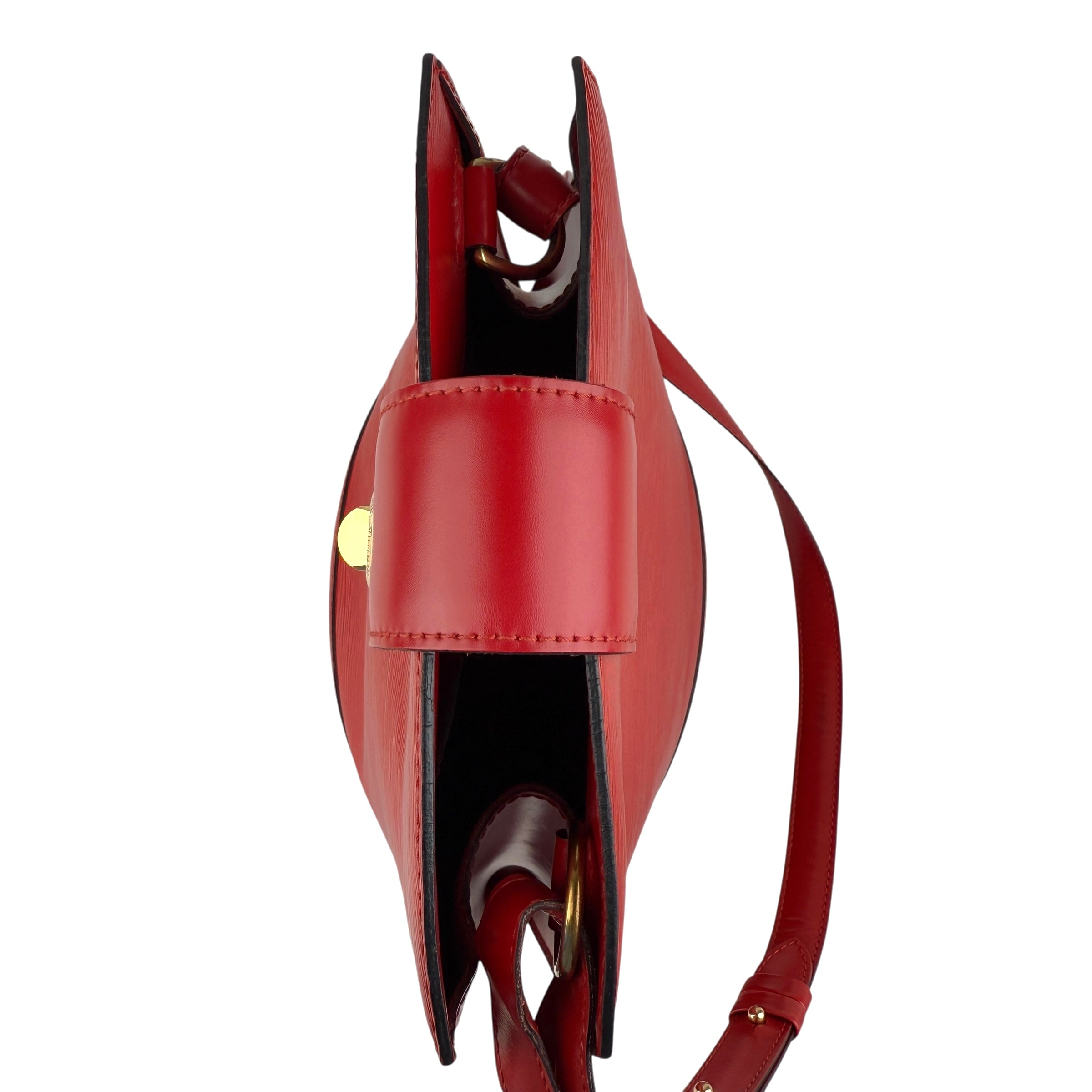 louis vuitton epi cluny shoulder bag red top