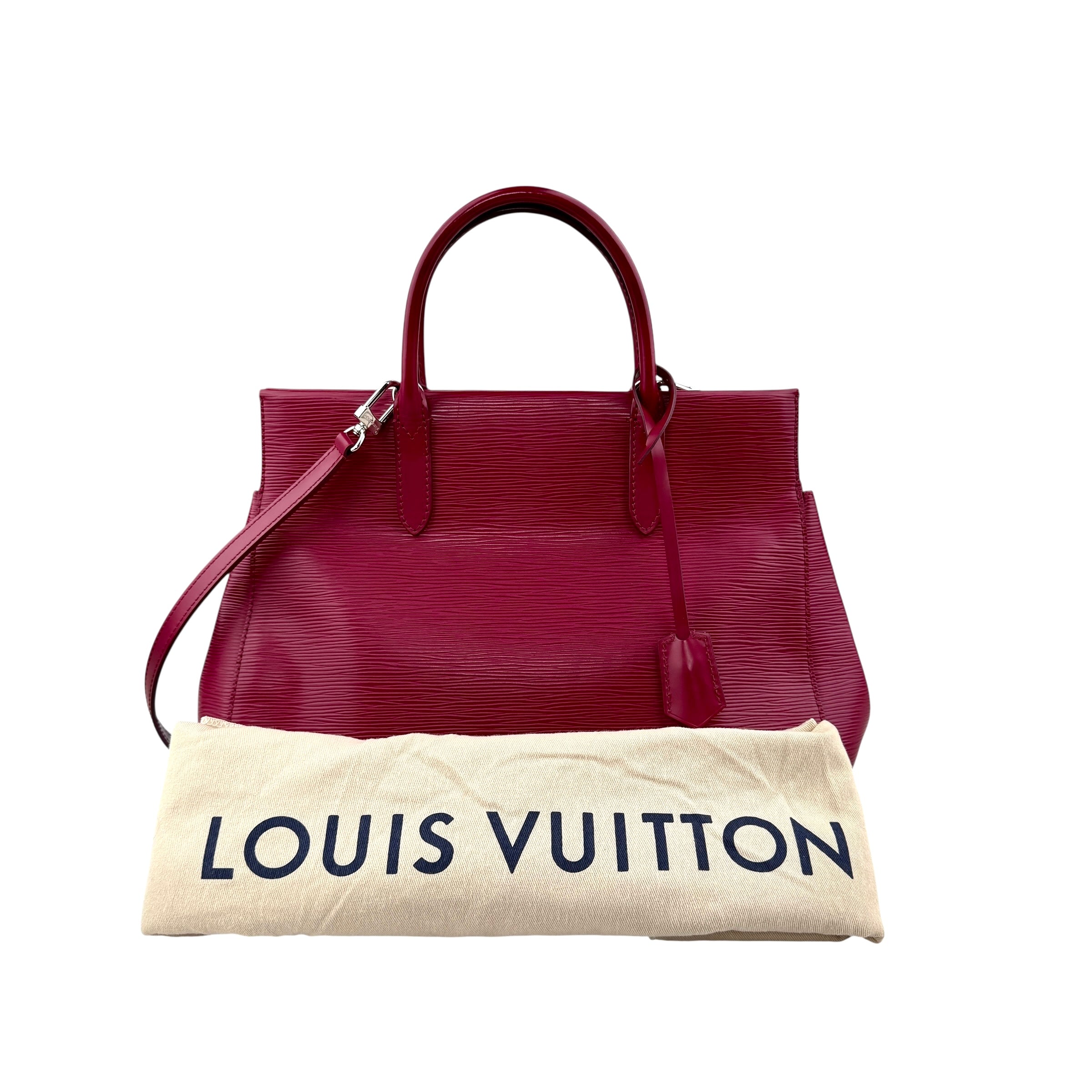 louis vuitton marly epi leather fuchsia bag accessory
