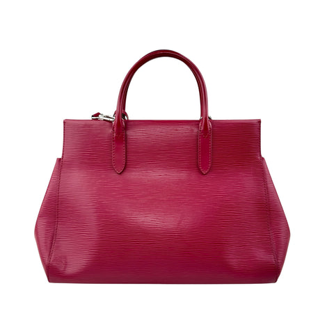 louis vuitton marly epi leather fuchsia bag back