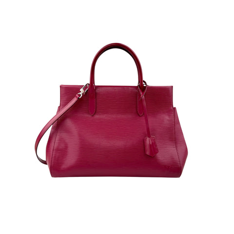 louis vuitton marly bb epi leather fuchsia bag front