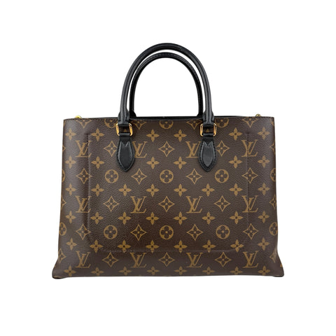 louis vuitton monogram canvas flower tote bag back