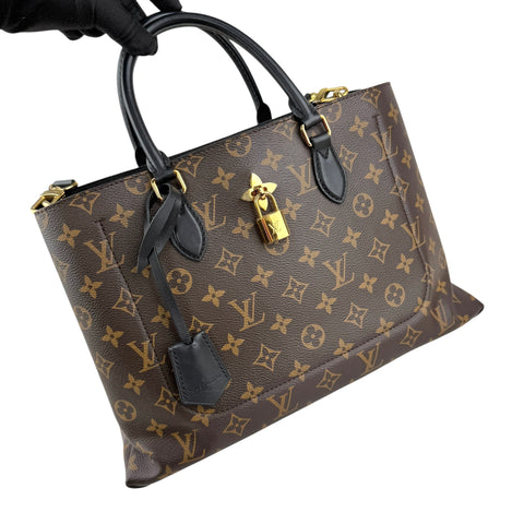 louis vuitton monogram canvas flower tote bag left front 45