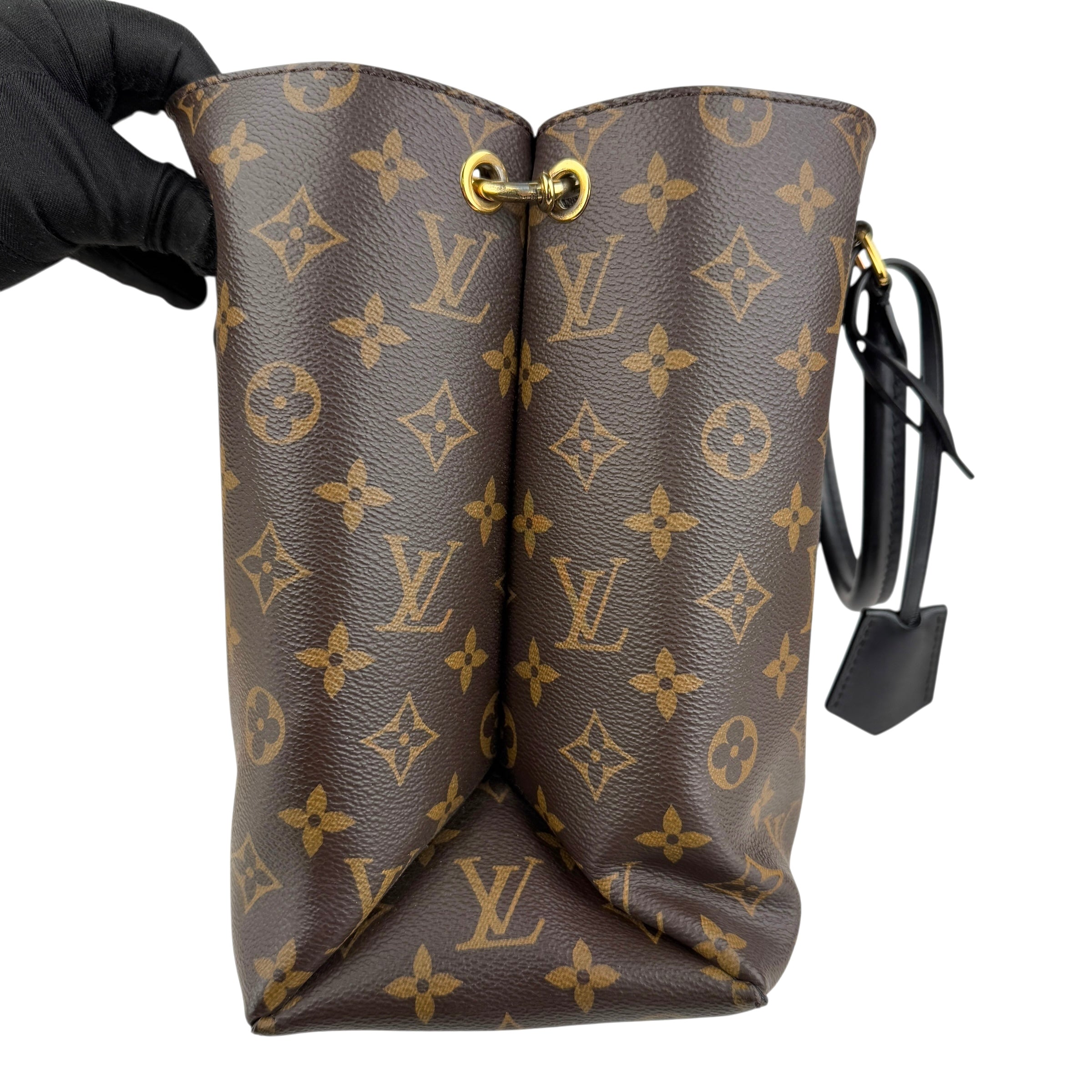 louis vuitton monogram canvas flower tote bag right