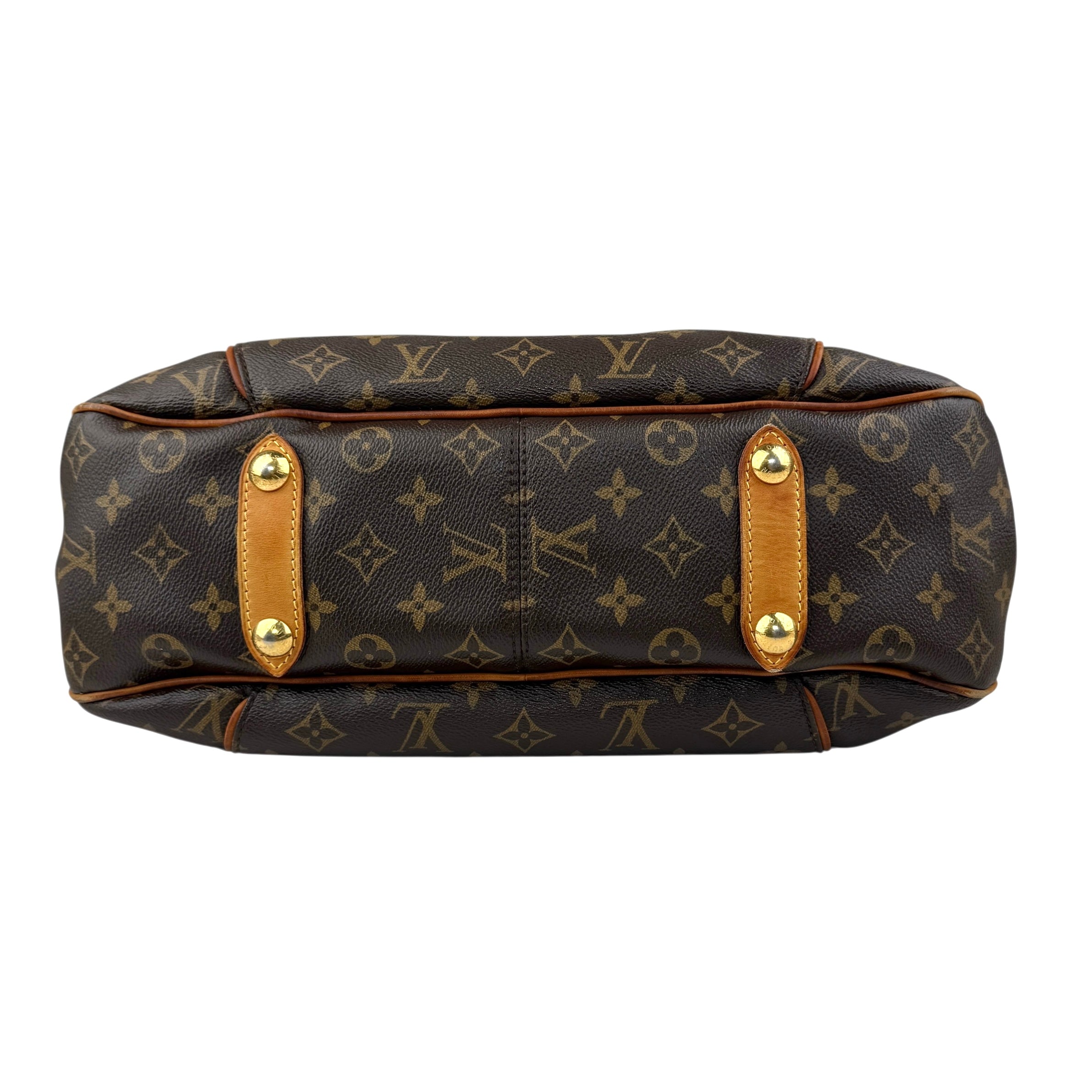 louis vuitton monogram canvas galliera bag bottom