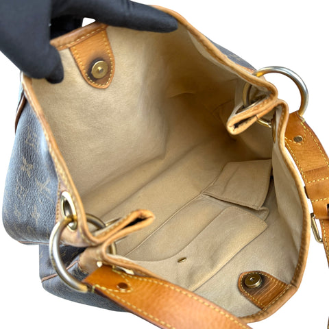 louis vuitton monogram canvas galliera bag inside