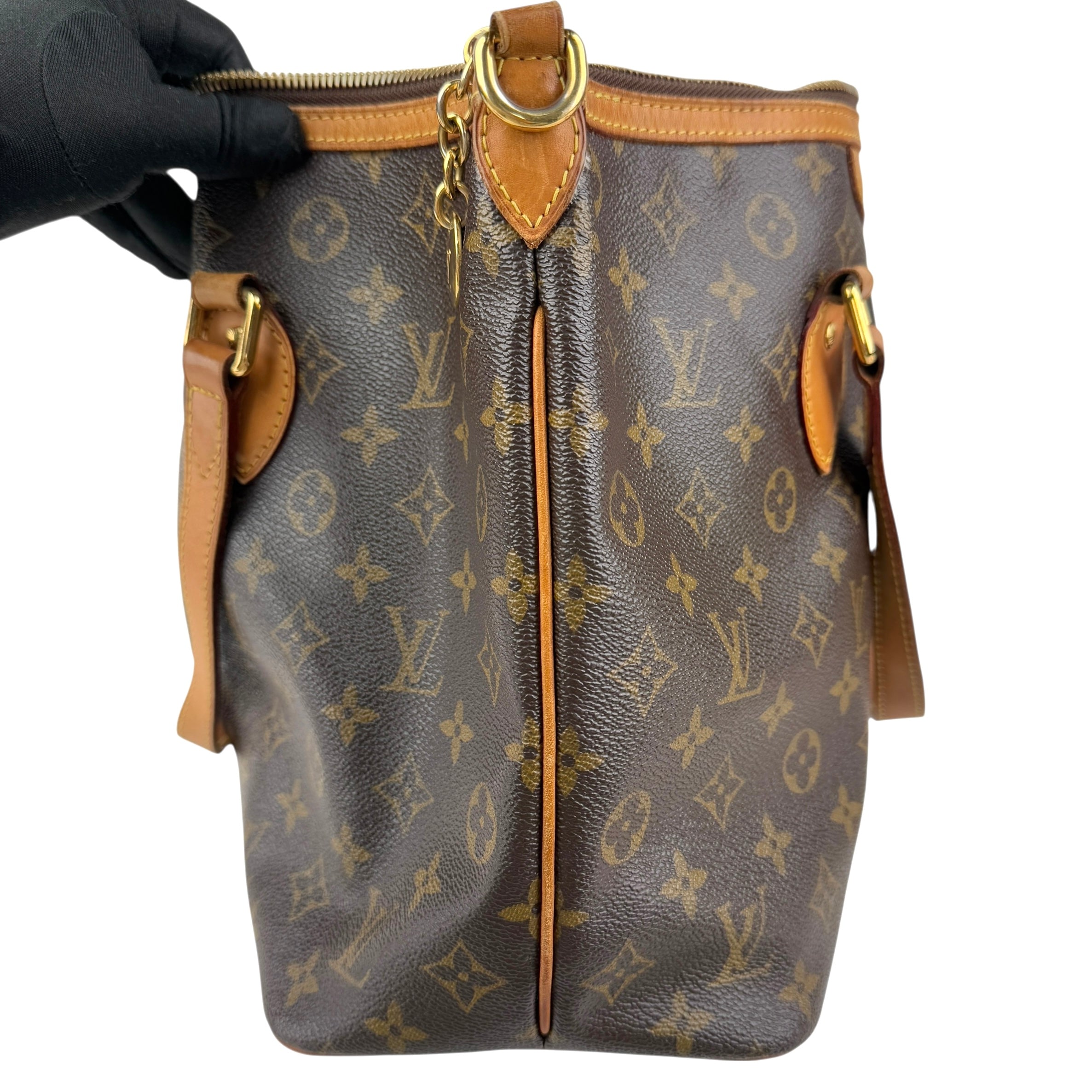louis vuitton monogram canvas palermo bag left