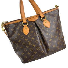 louis vuitton monogram canvas palermo bag left back 45