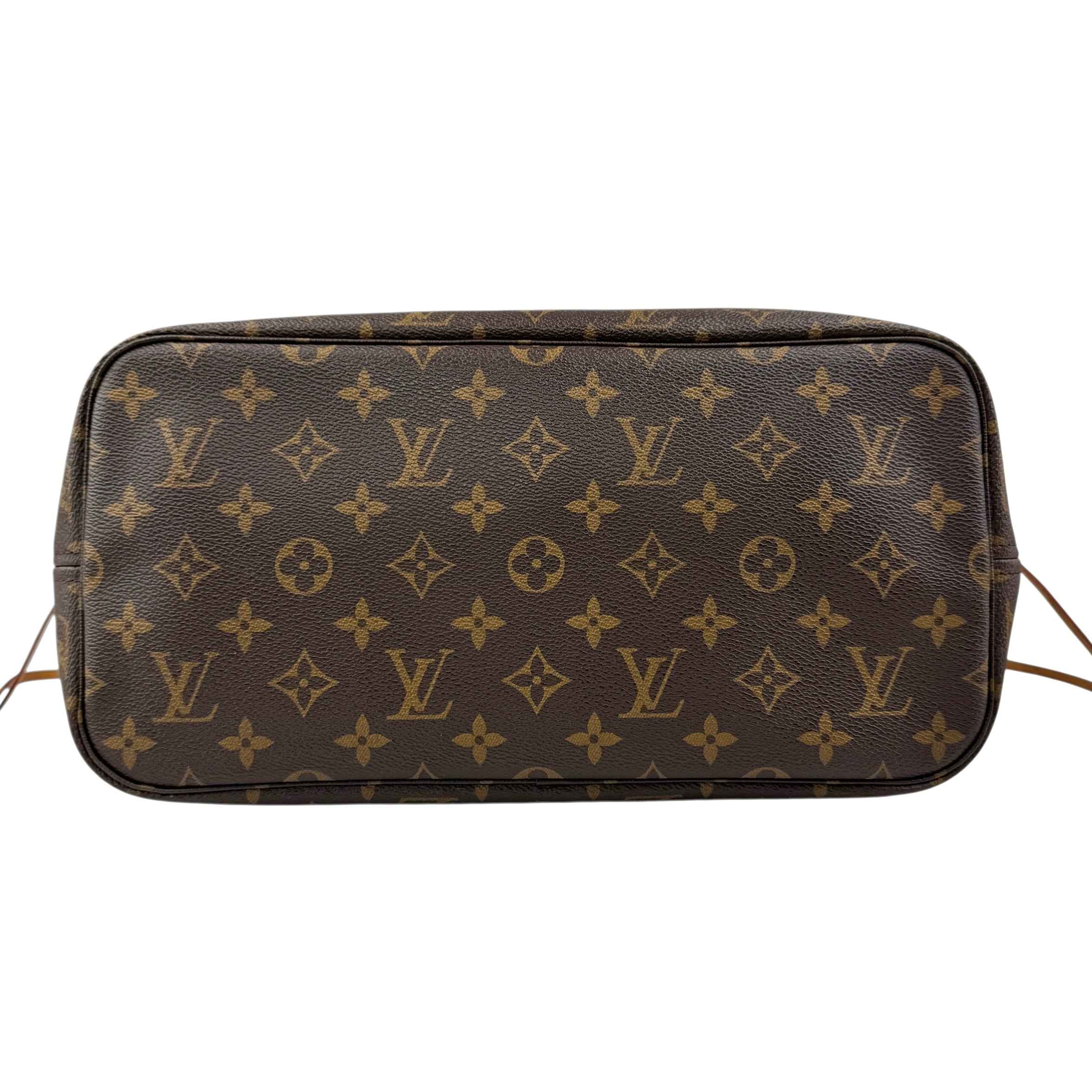Louis Vuitton Neverfull Tote MM Brown Canvas Monogram