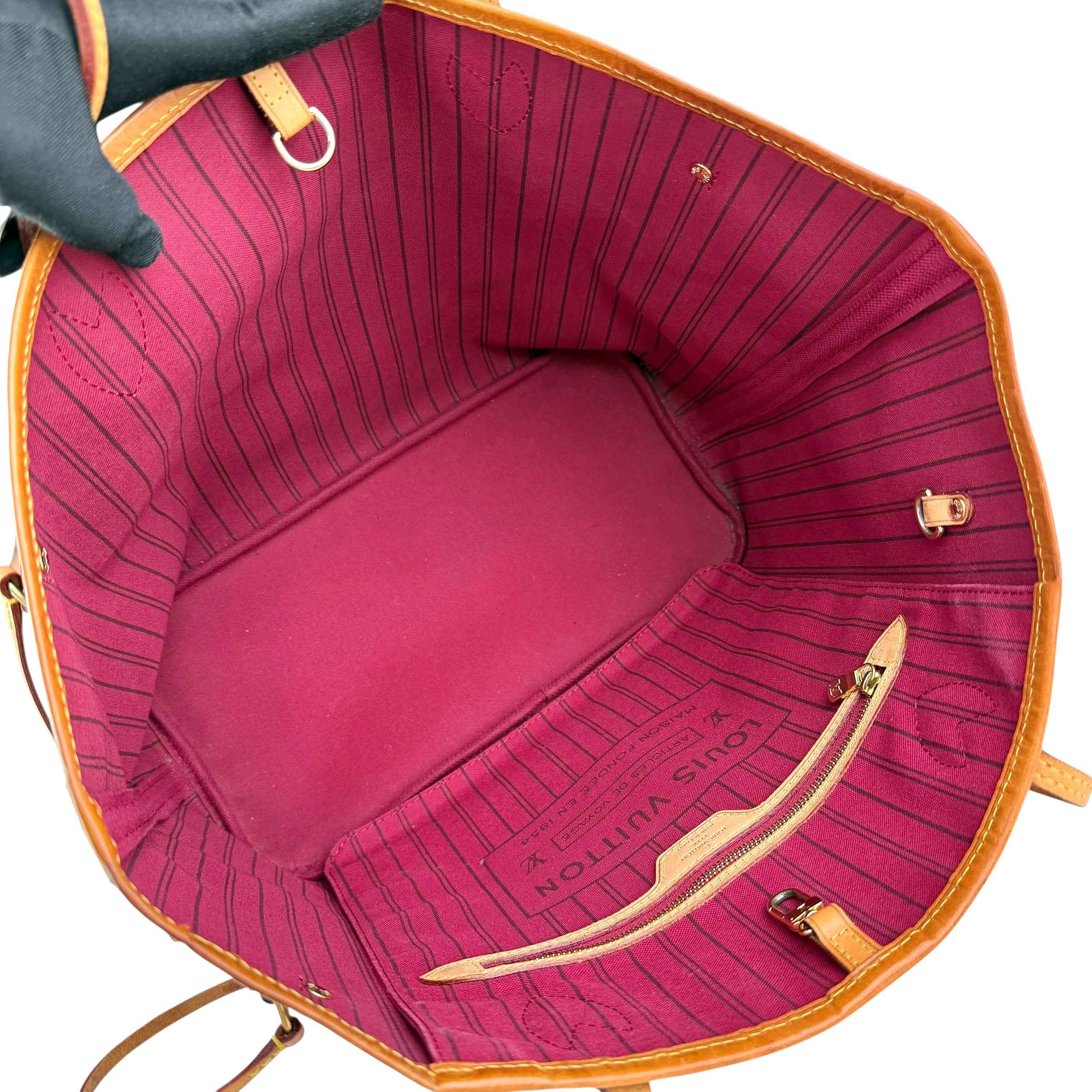 Louis Vuitton Neverfull Tote MM Brown Canvas Monogram