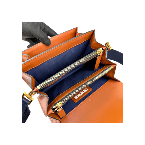 Marni Color Block Leather Trunk Bag