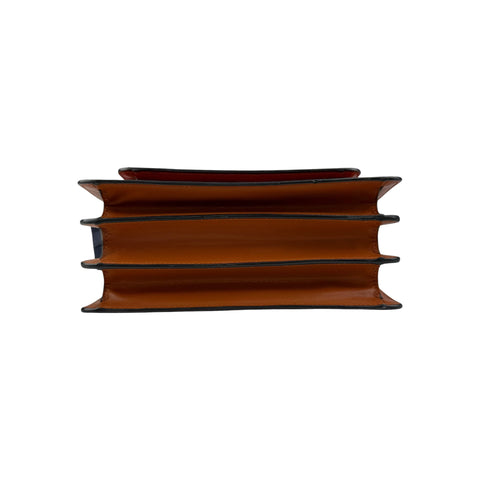Marni Color Block Leather Trunk Bag