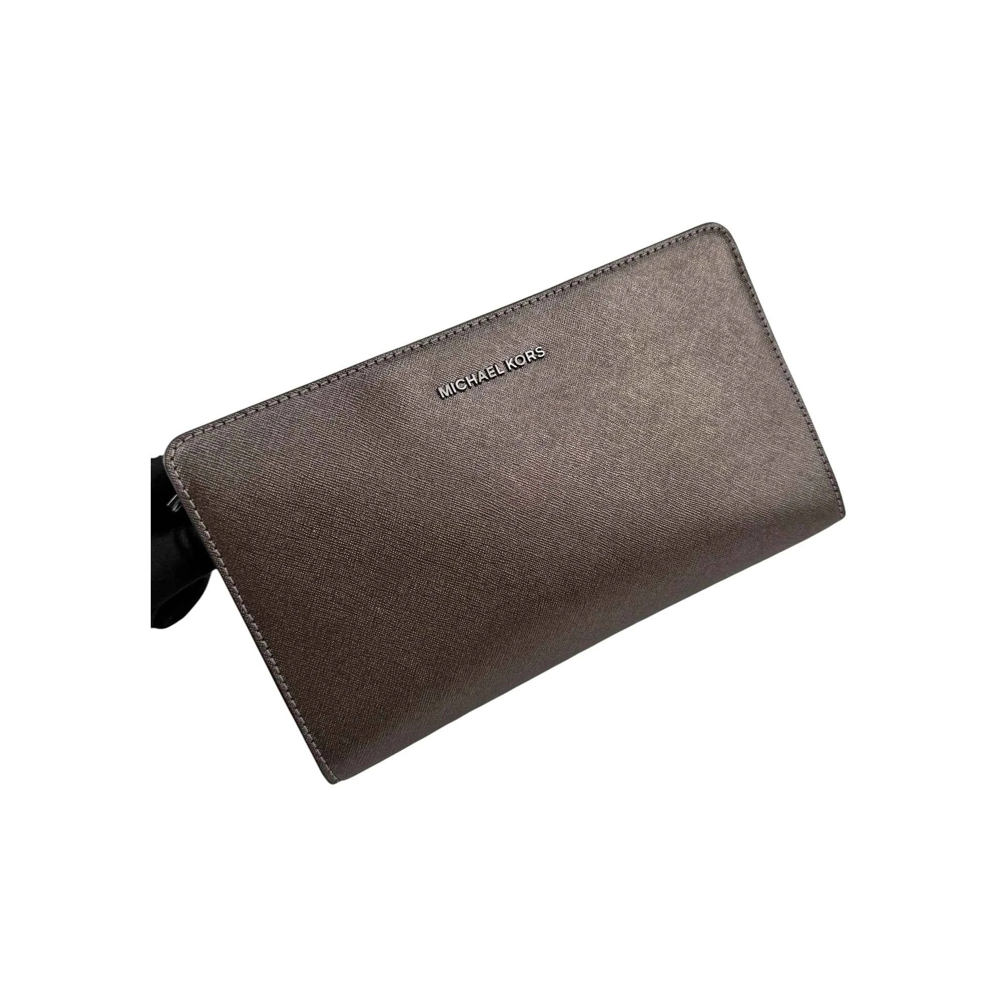 Michael Kors Metallic Leather Crossbody Bag