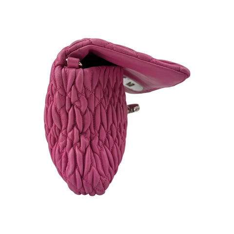 Miu Miu Cloquet Quilted Nappa Leather Cristal Shoulder Bag