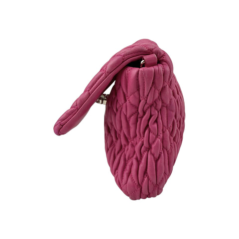 Miu Miu Cloquet Quilted Nappa Leather Cristal Shoulder Bag