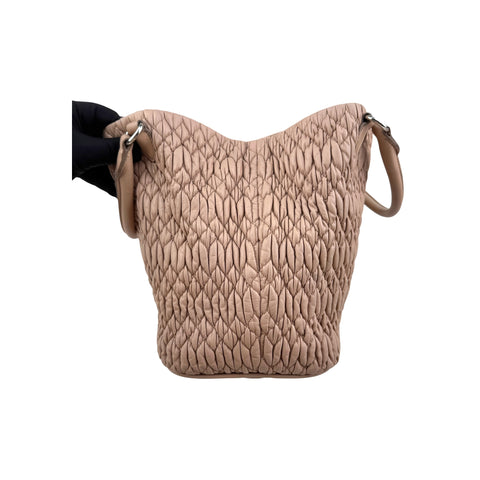 Miu Miu Crystal Convertible Tote Matelasse Leather Medium
