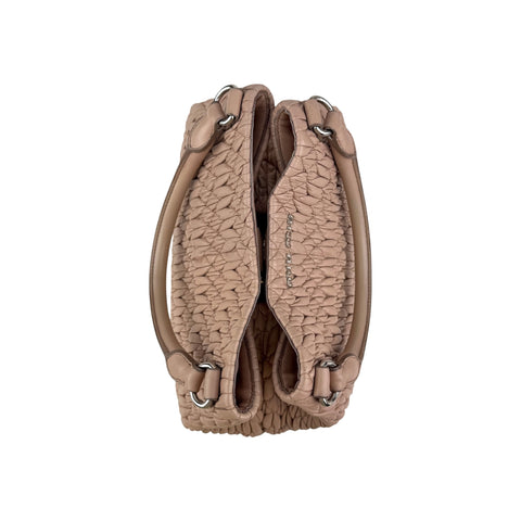 Miu Miu Crystal Convertible Tote Matelasse Leather Medium