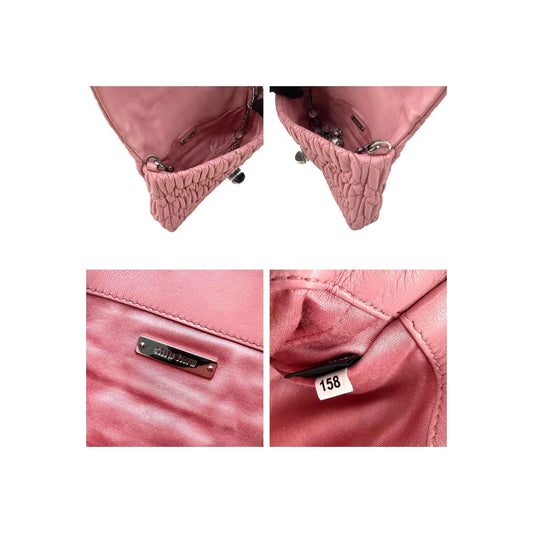Miu Miu Iconic Crystal Cloque Nappa Shoulder bag