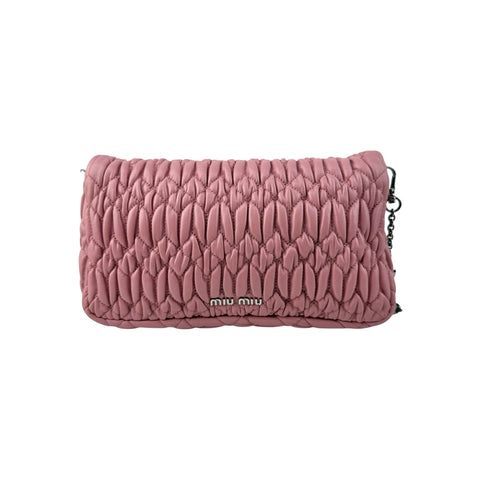 Miu Miu Iconic Crystal Cloque Nappa Shoulder bag
