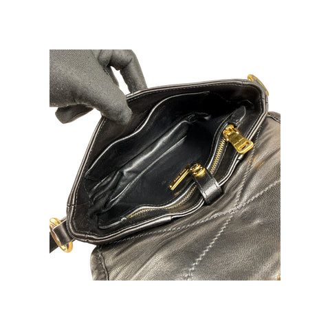 Miu Miu nappa matelassé biker shoulder bag