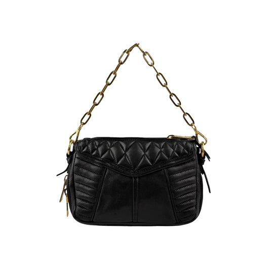 Miu Miu Nappa Matelassé Leather Biker Shoulder Bag
