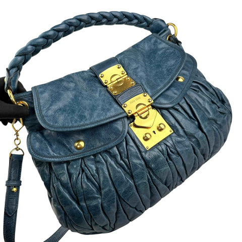Miu Miu Matelasse Leather handbag