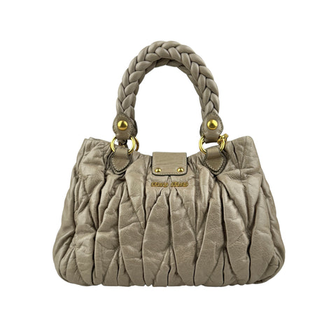 miu miu matelasse two-way handbag back