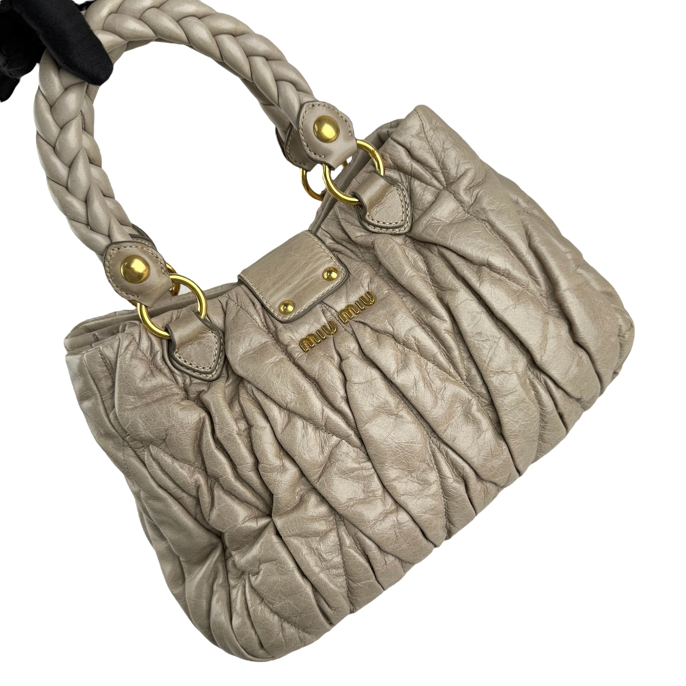 miu miu matelasse two-way handbag left back 45