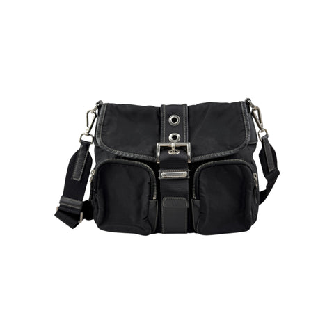 Prada Black Nylon Shoulder Bag